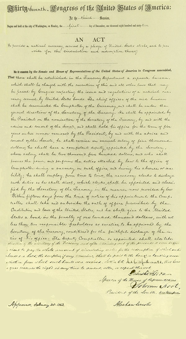 National Currency Act of 1863